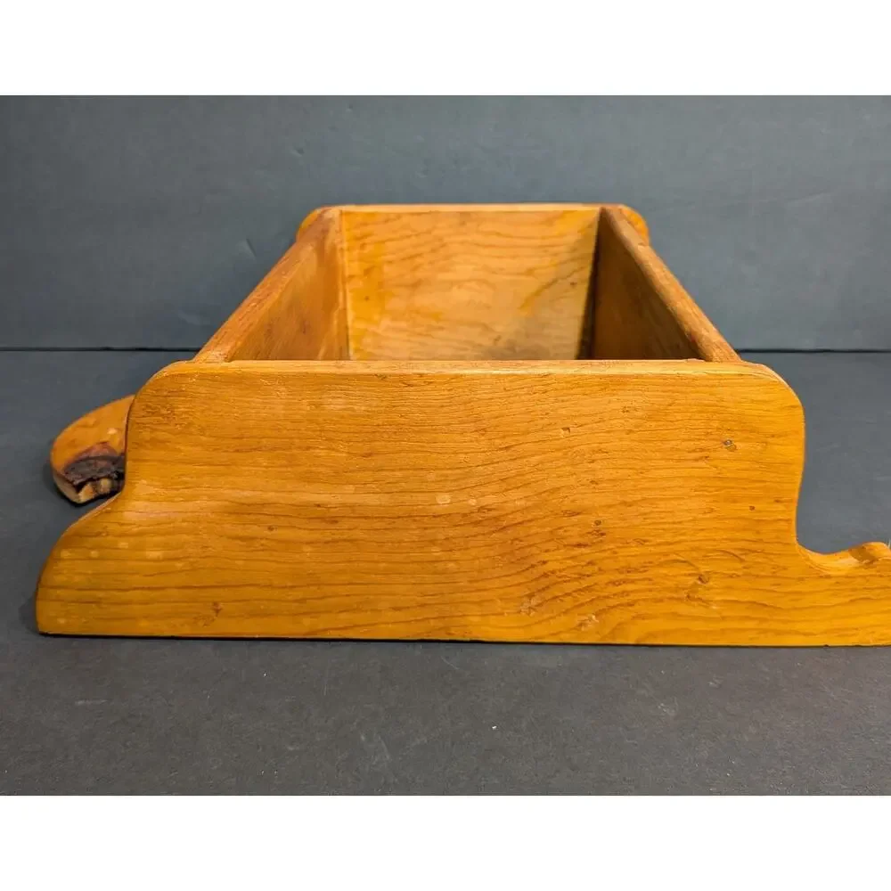 Vintage Pine Wall Shelf Handmade Scalloped Top Farmhouse Spice Rack Cottagecor